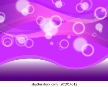 Purple Bubbles Background Meaning Circular And Waves 