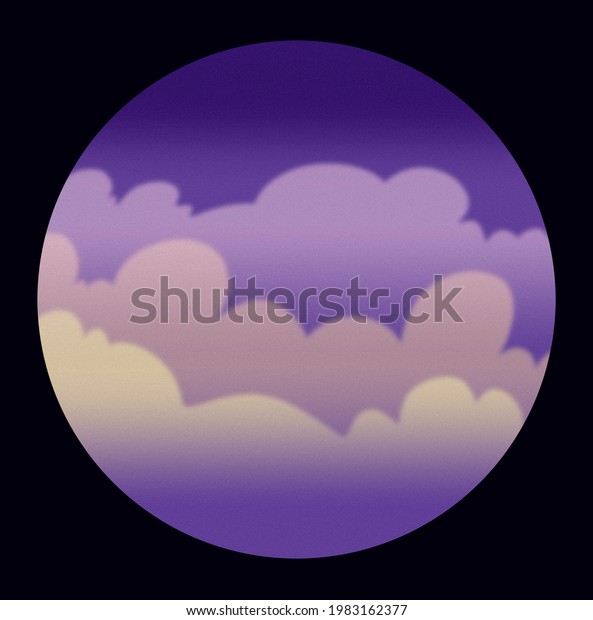 purple colored morning clouds\
