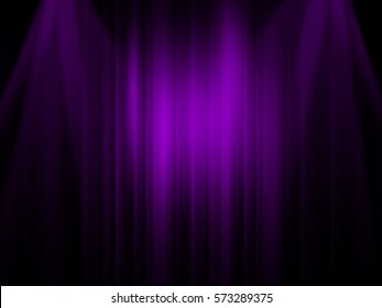 Purple Curtain Stage Theater Background
