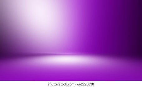 Purple  Empty Room Studio Gradient Used For Background And Display Your Product