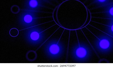 Purple floating orb visual motion graphics 