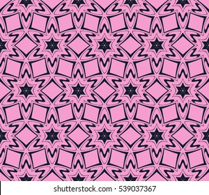 Purple. Floral seamless pattern in execution. raster copy. For holiday cards design, fashion design, interior design, graphic arts