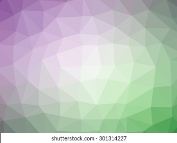 Purple Green Gradient Polygon Shaped Background.