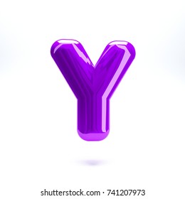 Letter Y Purple Neon Font Vector Stock Vector (Royalty Free) 1860955417