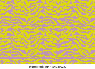 Purple Lime Green Zebra Animal Print Pattern, Seamless.