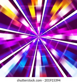 Purple Rays Background Meaning Sharp Beams And Hexagons 