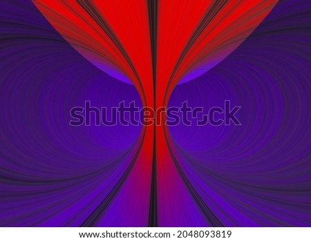 purple and red torus shape pattern and design