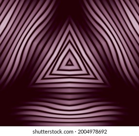 purple and soft triangles art 