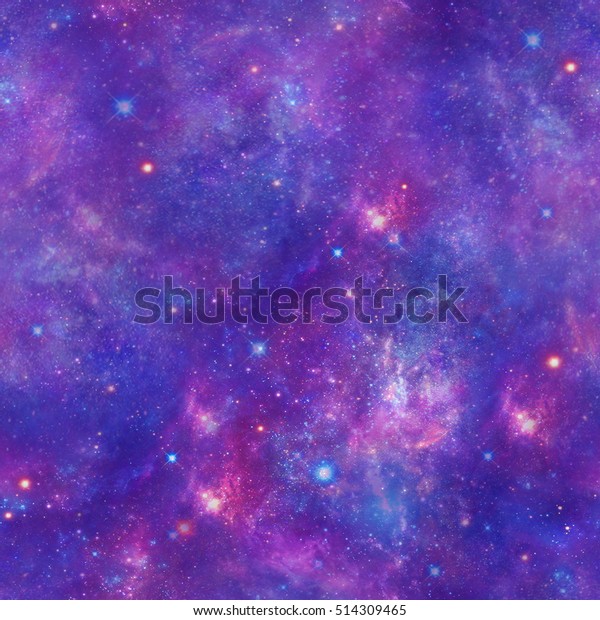 Purple Space Galaxy Stars Print Seamless Illustration De Stock