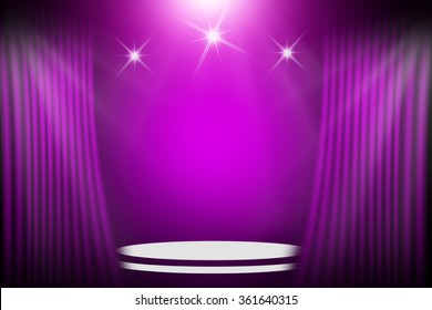 Purple stage background
