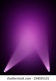 Purple stage light background 