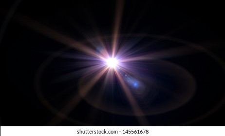 Purple Star Lens Flare Effect 