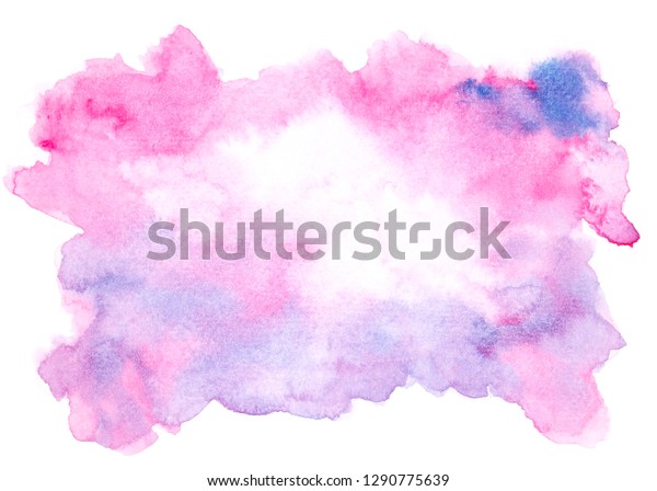 テキスト用のカラフルな影と背景デザインを持つ 紫色の水彩画のアイデア のイラスト素材
