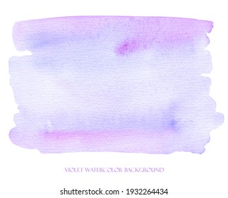 Purple Watercolor Splash Abstract Violet Watercolour Background