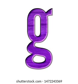 Purple Wood Textured Letter G Lowercase Stock Illustration 1472243369 ...