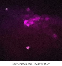 Purple-stained cells under a microscope highlighting intricate cellular details and nuclei.