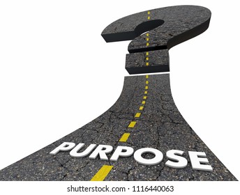 Purpose Road Question Mark Uncertain Unsure 3d Render Illustration