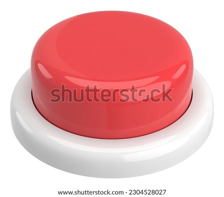 Push button. 3D button. 3D illustration.