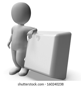 Pushing Blank Button Showing Start Or Commence