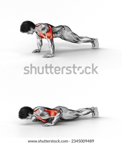 Push-Up Plus-3D (055)
3D muscular character
with dimensional shadow
Can be customized if desired