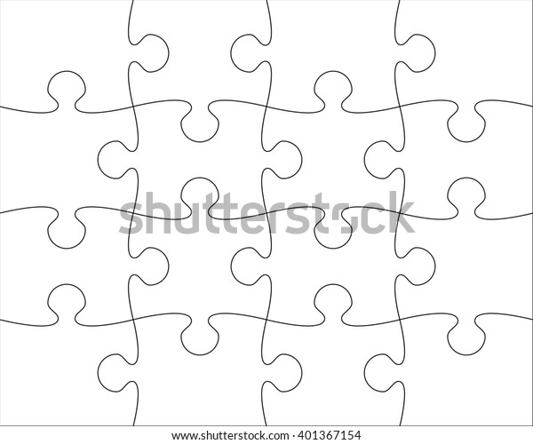 Puzzle Blank Template Easy Edit Illustration: Hình minh họa có sẵn ...
