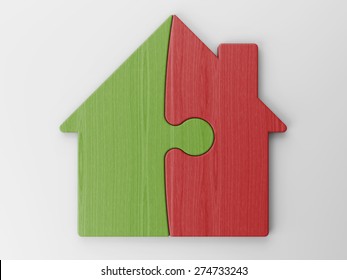 6,401 Puzzle Pieces House Images, Stock Photos & Vectors | Shutterstock