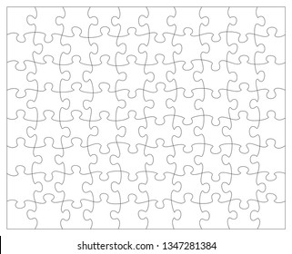 Similar Images, Stock Photos & Vectors of White puzzle, vector ...