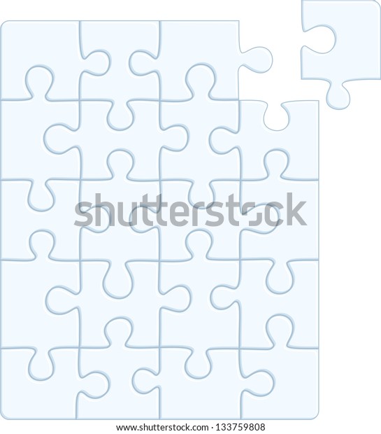 Puzzle Pattern Raster Version Vector File Stock Illustration 133759808