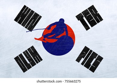 PYEONGCHANG, SOUTH KOREA, 9-25 February 2018 - Slalom. Illustrative Image For The South Korea Winter Olympics.