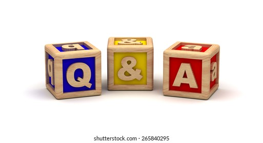 Q & A Cube Text