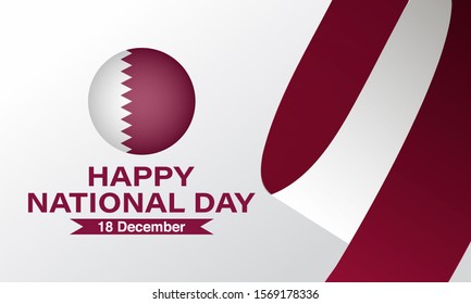 Qatar National Day December 18th Elements Stock Illustration 1569178336 