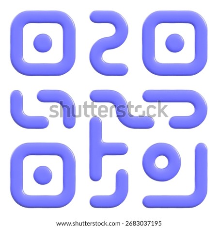 QR Code Scanning 3D Icon designed for modern apps, websites, and dashboards. Clear visual language supports buttons, menus, and common tasks while keeping layouts consistent, legible, and ef