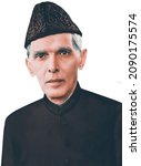 Quaid day illustration painting Quaid-e-Azam Muhammad Ali Jinnah 25 December
