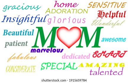 Qualities Great Mother Her Day Stock Illustration 1915659784 | Shutterstock