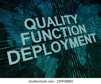 Quality Function Deployment Text Concept On Stock Illustration ...