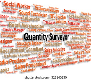 Quantity Surveyor Representing Occupations Amount And Job