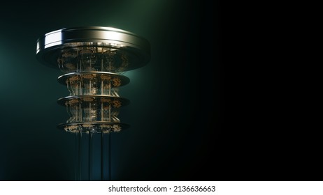 Quantum Computer Background 3d Render