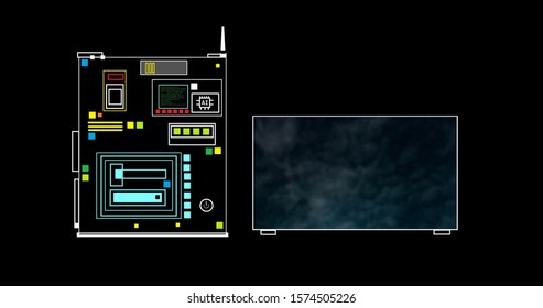 Quantum Computer First Generation Ultra HD 