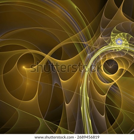Quantum Dynamics series. Background design of swirling, twisting, interacting wave pattern on the subject of modern science and research.