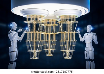 Quantum machine learning technology with 3d rendering cognitive humanoid robot drive quantum machine and algorithms