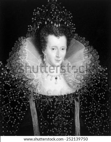 Queen Elizabeth I (1533-1603), Queen of England, 1558-1603.