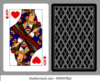 Queen Of Hearts Playing Card Images Stock Photos Vectors Shutterstock