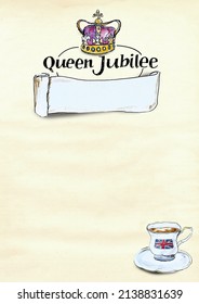 Queen Jubilee Celebrations poster background