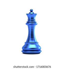 Queen Piece Of Chess. 3D Render Graphic Illustration