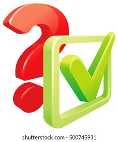 Question answer icon. Q A sign symbol. isolated on white