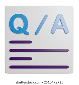 Question Help Answer 3D Rendering Illustration
