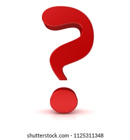 Red Question Mark Isolated On White Stock Vector (Royalty Free) 143246512