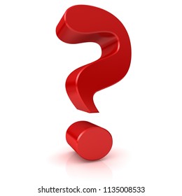 Red Question Mark Isolated On White Stock Vector (Royalty Free) 143246512