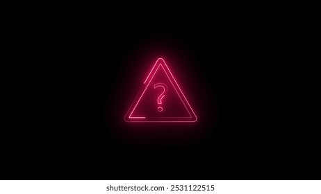 question mark  icon answer problems solution animated sing symbol. Flickering question mark sign 