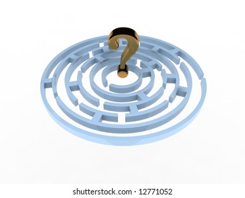 Question Mark In Maze